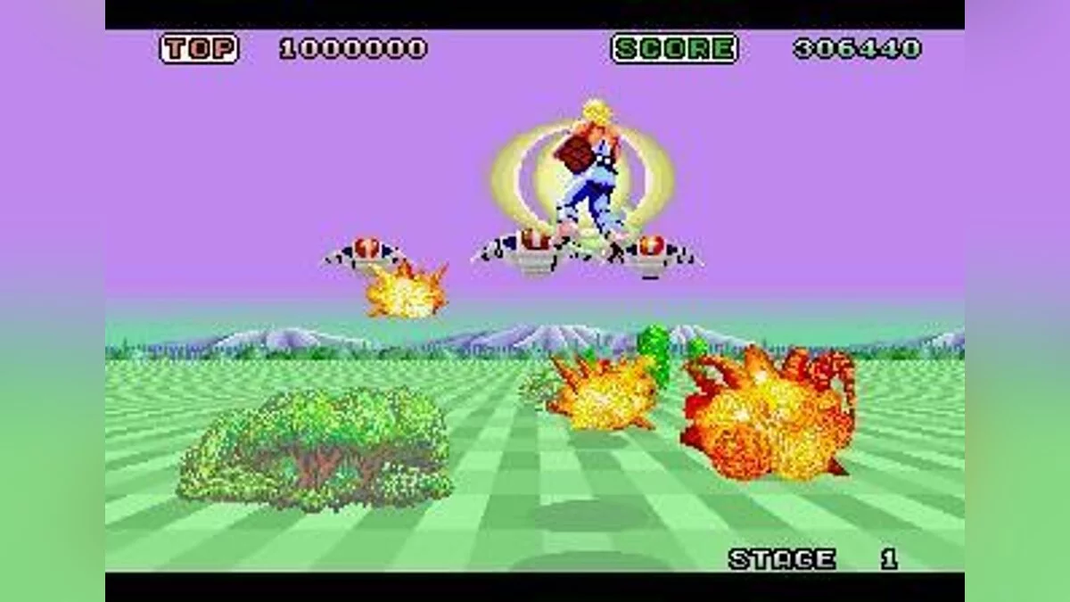 Capturas de tela de Space Harrier / Imagem 11