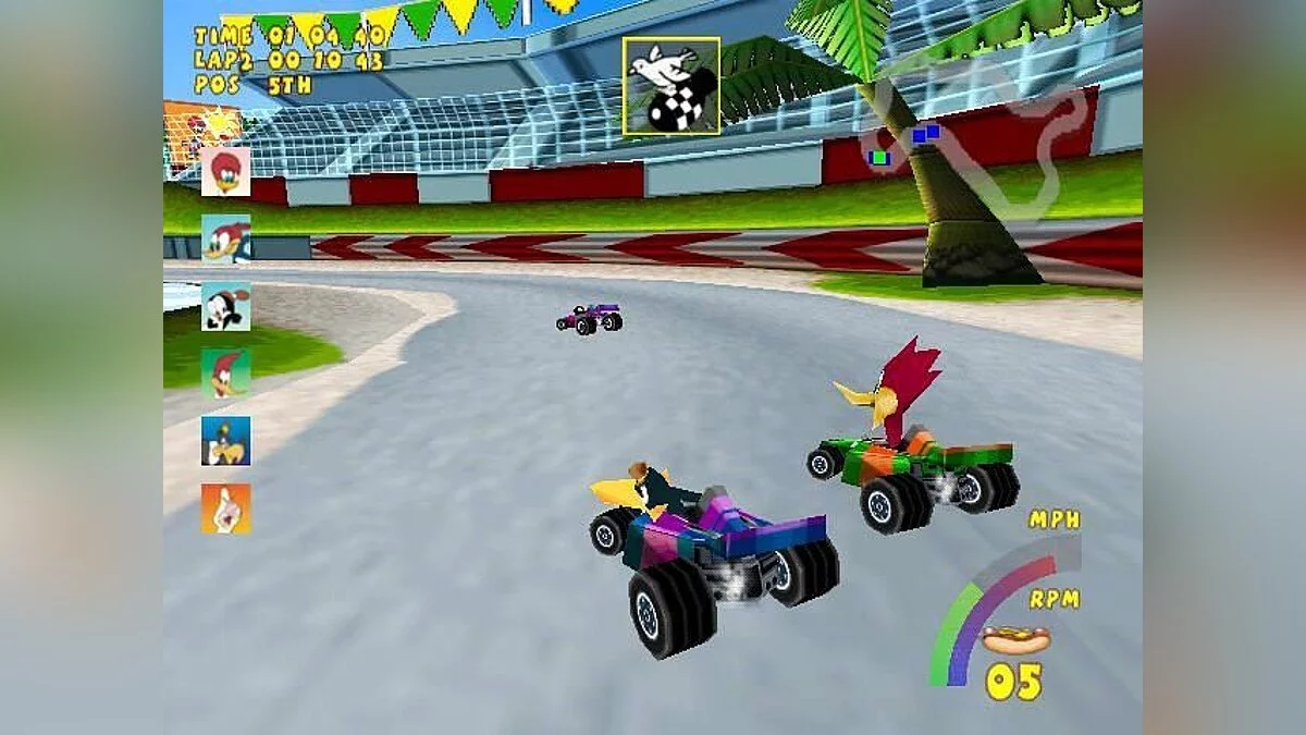 Скріншоти з Woody Woodpecker Racing
