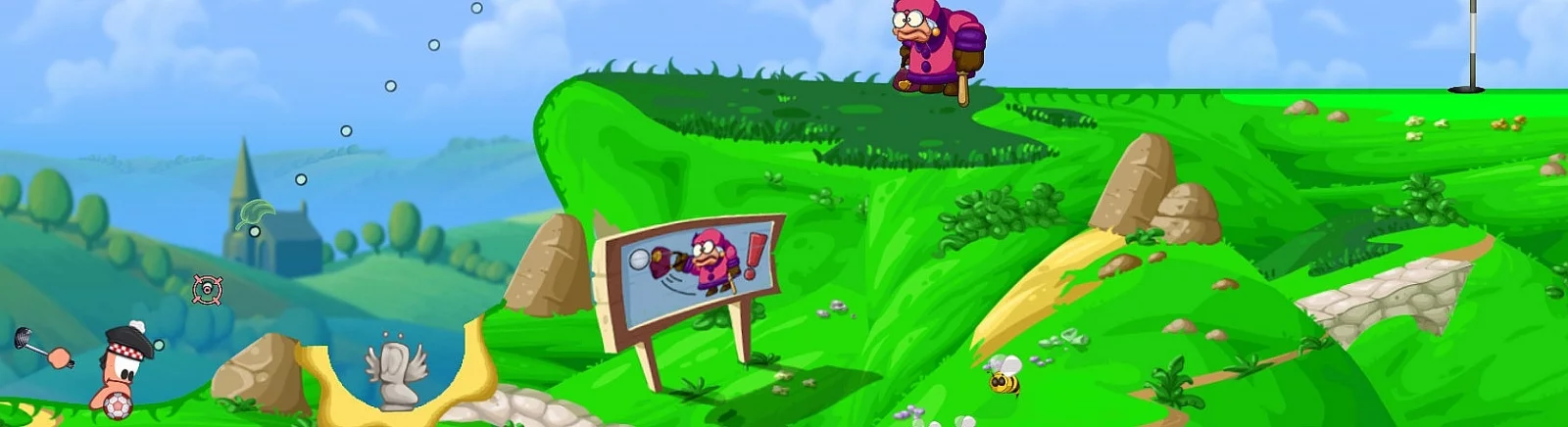 Worms Crazy Golf - qué tipo de juego es, tráiler, requisitos del sistema, reseñas y calificaciones, precios y descuentos, guías y walkthrough, juegos similares 