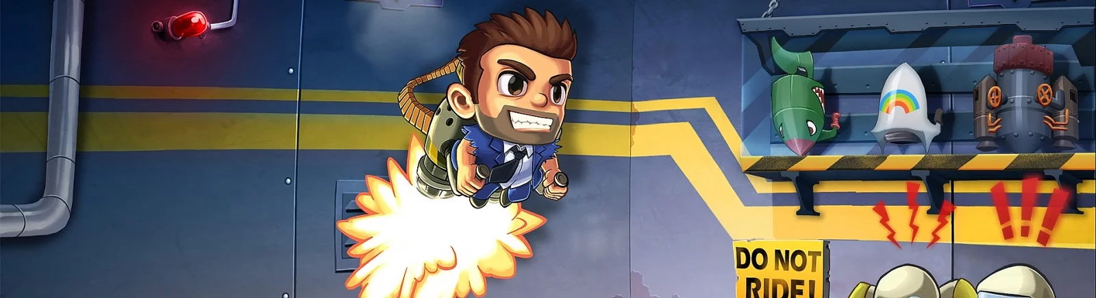 Jetpack Joyride - apa permainan ini, trailer, persyaratan sistem, ulasan dan penilaian, harga dan diskon, panduan dan penyelesaian, permainan serupa 