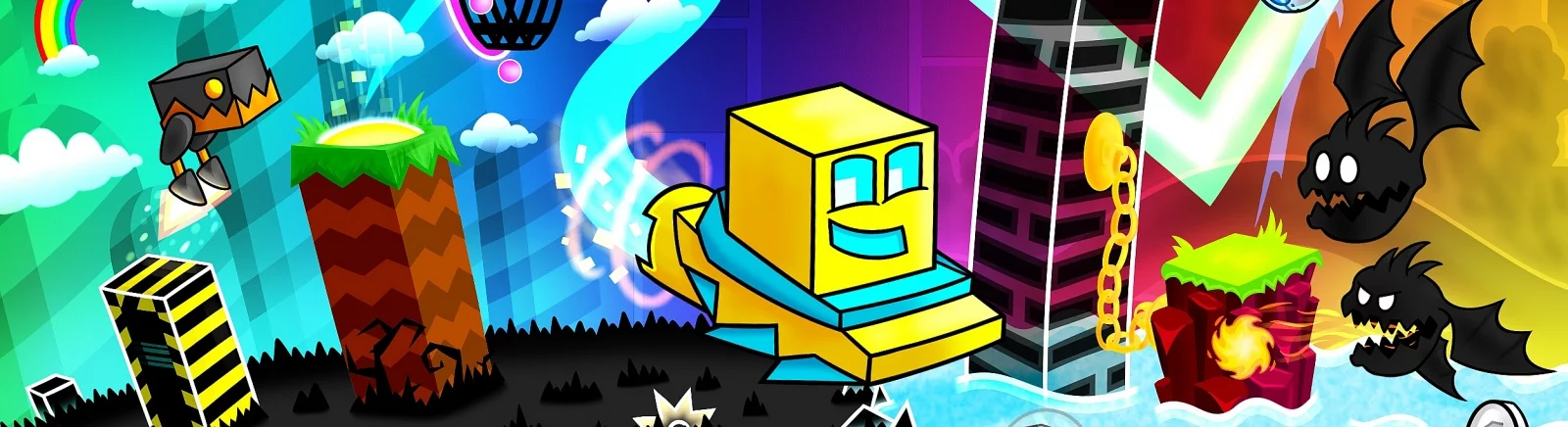 Geometry Dash - qué tipo de juego es, tráiler, requisitos del sistema, reseñas y calificaciones, precios y descuentos, guías y walkthrough, juegos similares 