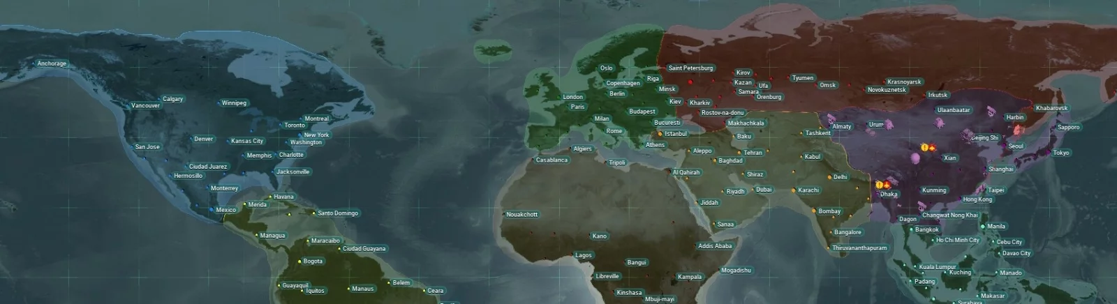 Date de sortie ICBM dans différents pays du monde
