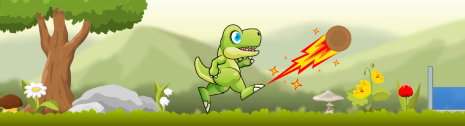 A Arte Splash Dino - total de 1 arte do jogo