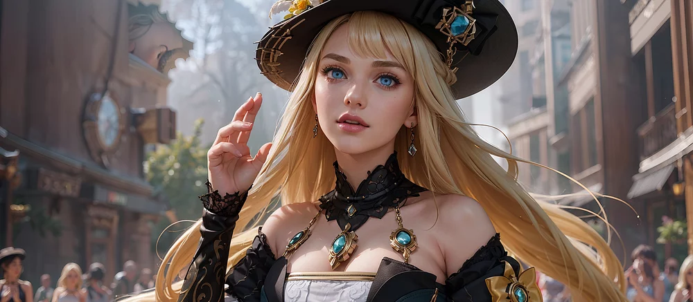 Косплеєрша розділу Навію з Genshin Impact