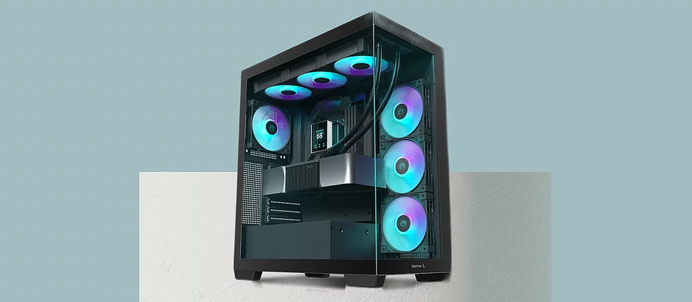 Представлено панорамний корпус DeepCool CG580 з підтримкою плат із тиловими роз'ємами