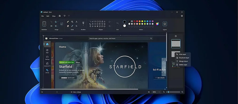 Оновлені Paint та «Блокнот» навчилися працювати з ІІ