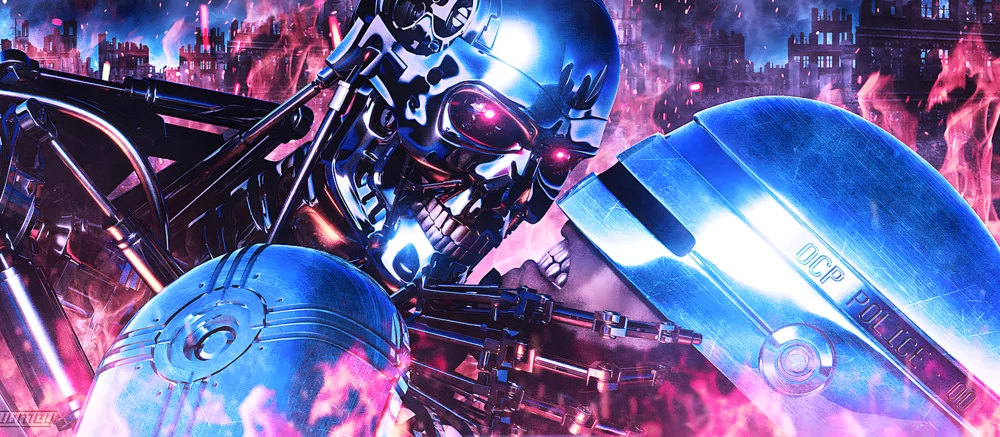 Ентузіаст показав, як би виглядало японське аніме «Робокоп проти Термінатора»