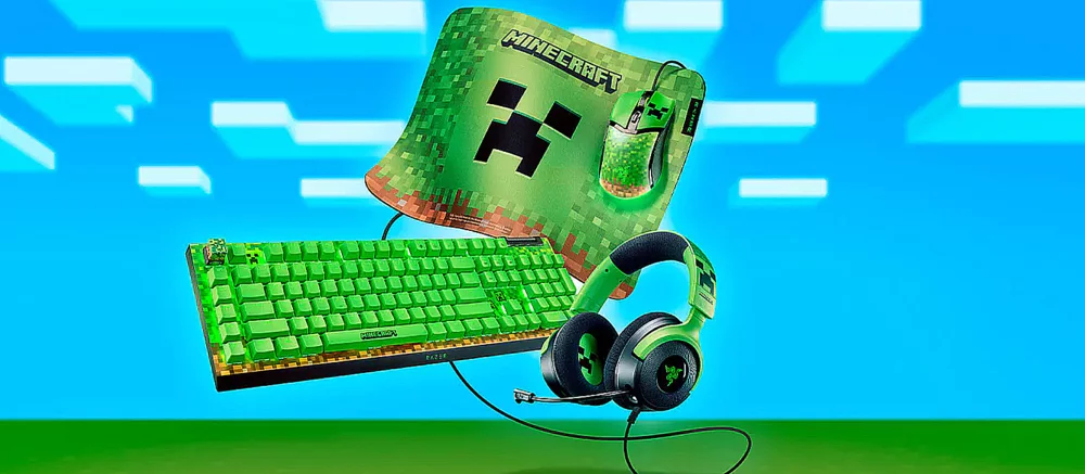 Razer e Mojang Revelam Conjunto de Equipamentos de Jogo para Fãs de Minecraft