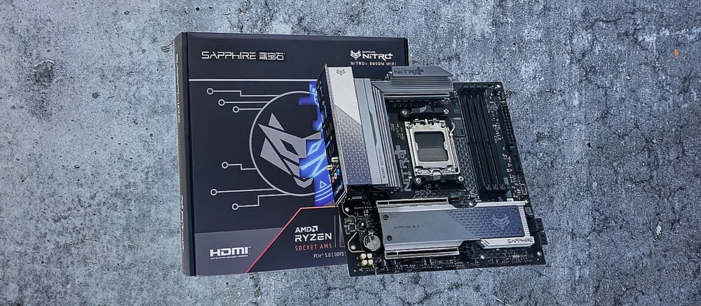 蓝宝石 B850M NITRO+ 主板发布 — 为 DDR5-8000 的 AM5 系统提供强大的基础