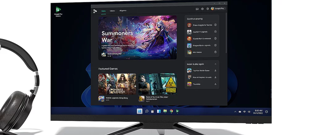 Gry mobilne na komputerze: Google uruchamia automatyczne przenoszenie gier na PC