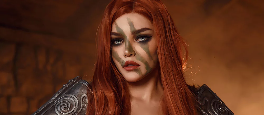 Косплеєрша розділу Ейлу Мисливицю з TES 5: Skyrim