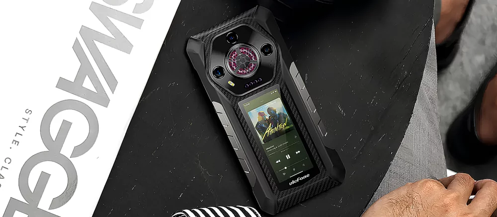 Ulefone випустила смартфон з двома дисплеями та батареєю на місяць