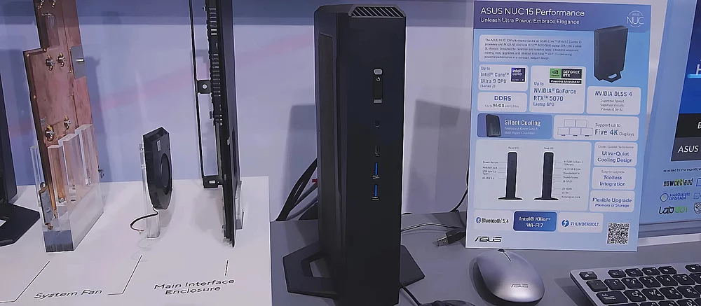 ASUS анонсувала NUC 15 Performance — міні-PC з топовим CPU та RTX 5070
