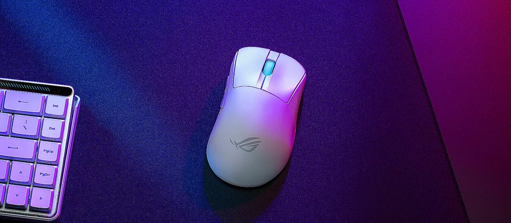 ASUS представила мишу ROG Harpe II Ace: 48 грамів, сенсор 42 000 DPI та оптика на 100 млн кліків