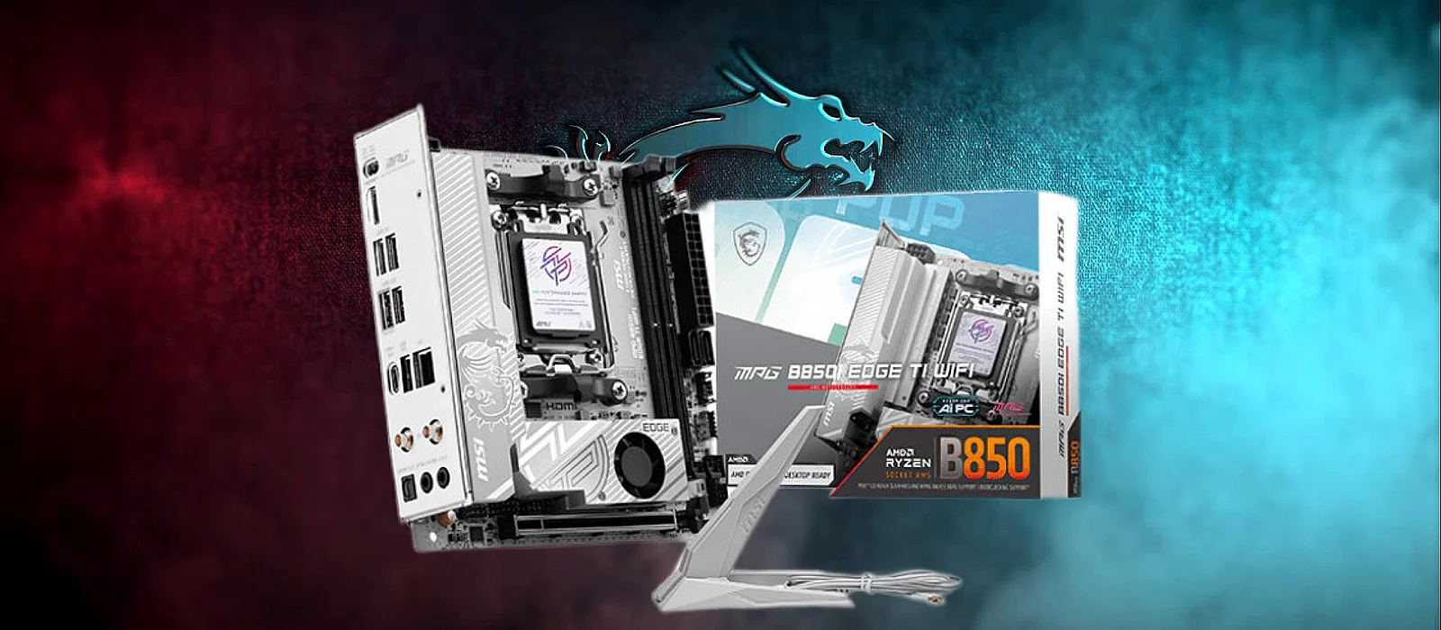 MSI dévoile la carte Mini-ITX B850I Edge avec Wi-Fi 7 et refroidissement dédié pour SSD PCIe 5.0