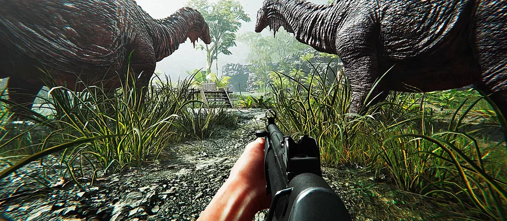 一部关于《Ferocious》的新游戏预告片展示了恐龙、雇佣兵和机器人生存动作