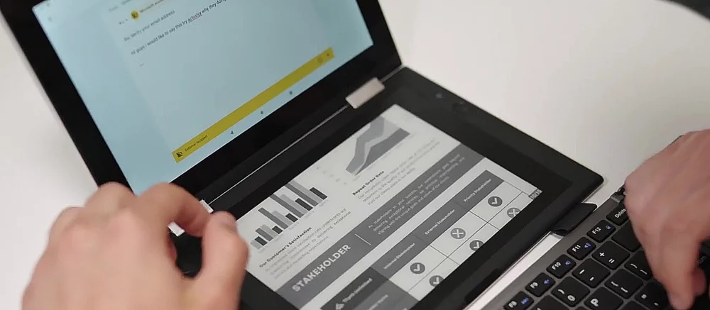 E-Ink представила тачпад на електронних чорнилах для роботи з ШІ в ноутбуках