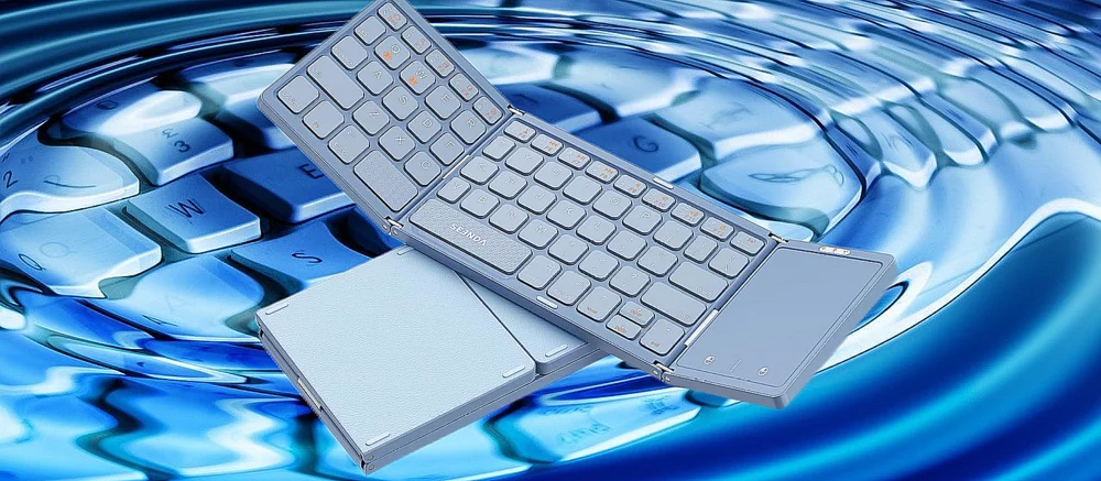 Представлено складану Bluetooth-клавіатуру з вбудованим тачпадом