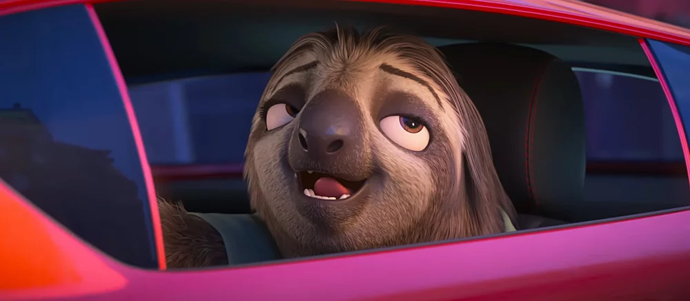 树懒表情包在《疯狂动物城2》的首个预告片中回归