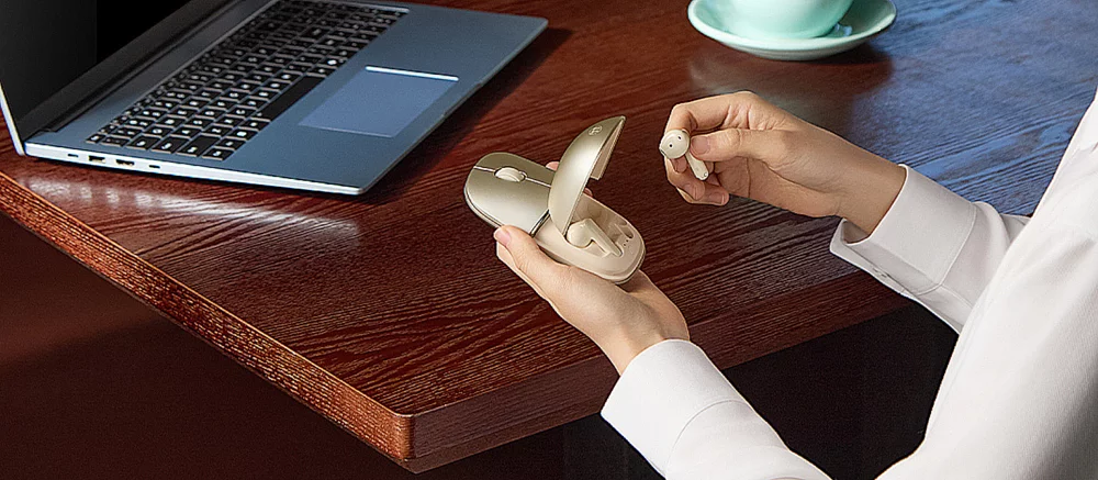 O Novo Mouse da HONOR Tem um Estojo de Carregamento Embutido para Seus Fones de Ouvido