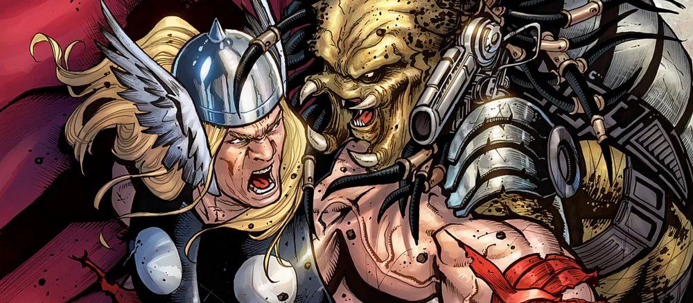 Marvel показала битви Хижака з Тором і Блейдом. З'явилися нові зображення кросовера