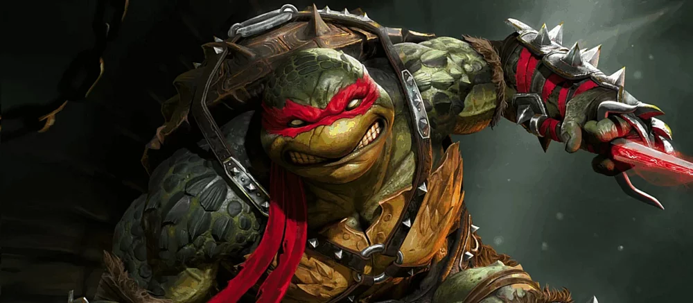 Показана фігурка злої Черепашки-ніндзя, яка стала Шреддером