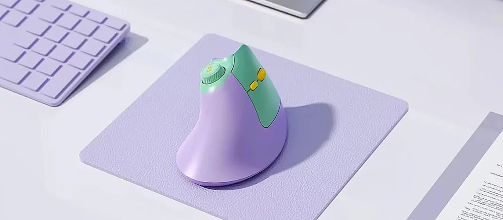 Seenda推出了带有独特音量拨轮的垂直鼠标