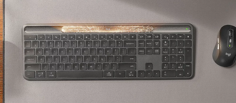 A Logitech Revela um Teclado que Carrega a Si Mesmo Usando Luz
