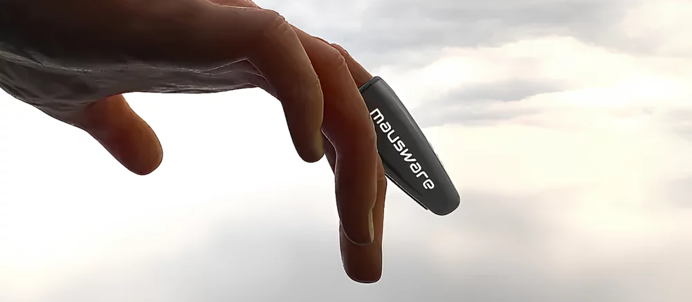 Este Mouse Usado no Dedo Permite que Você Abandone a Mesa