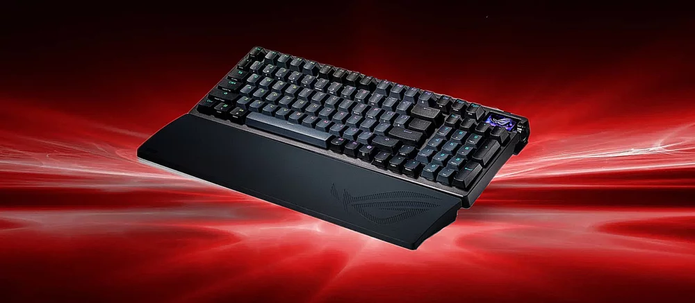 ASUS представила ігрову клавіатуру Azoth 96 HE з OLED-екраном