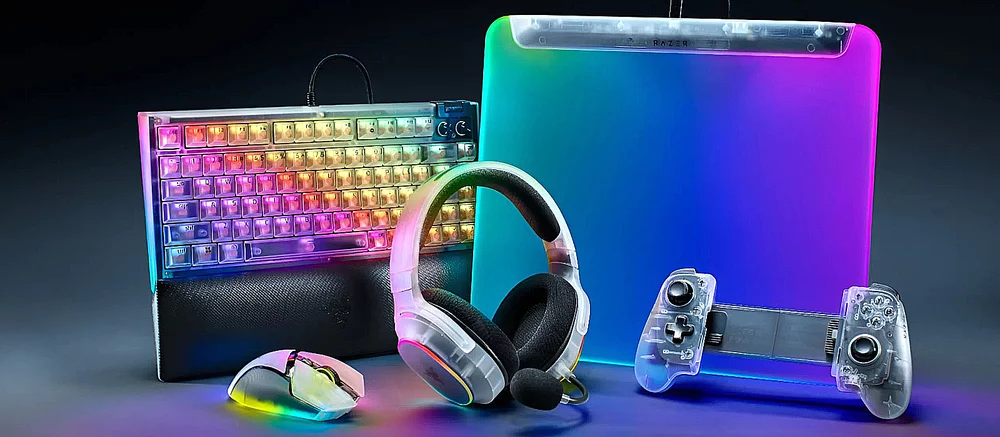 Razer випустила серію ігрових девайсів у напівпрозорому білому корпусі