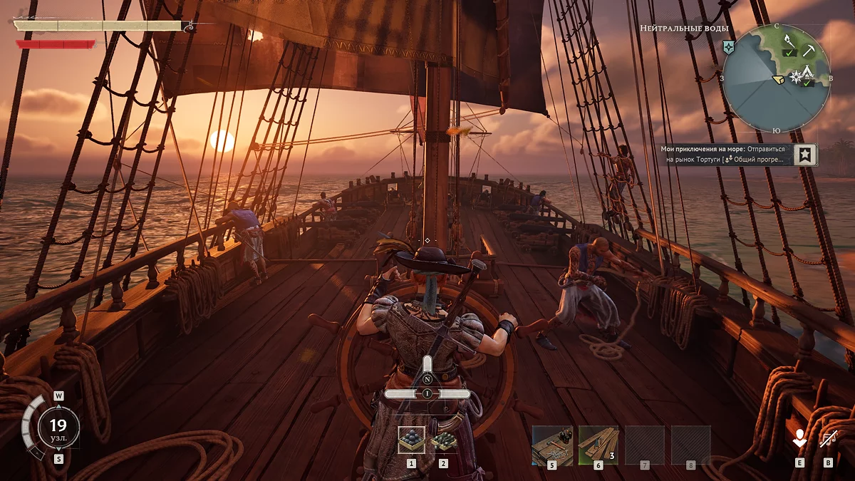 In co-op, it’s best if one player handles the cannons while the other manages and repairs the ship