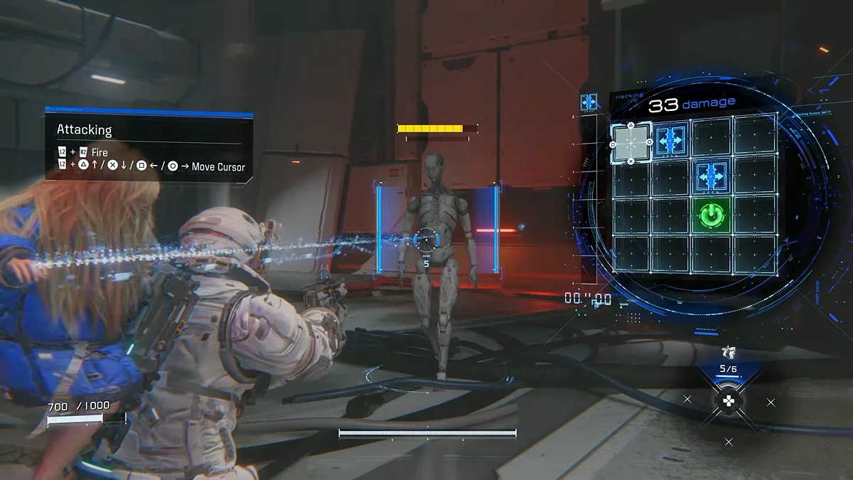 Enemy hacking interface