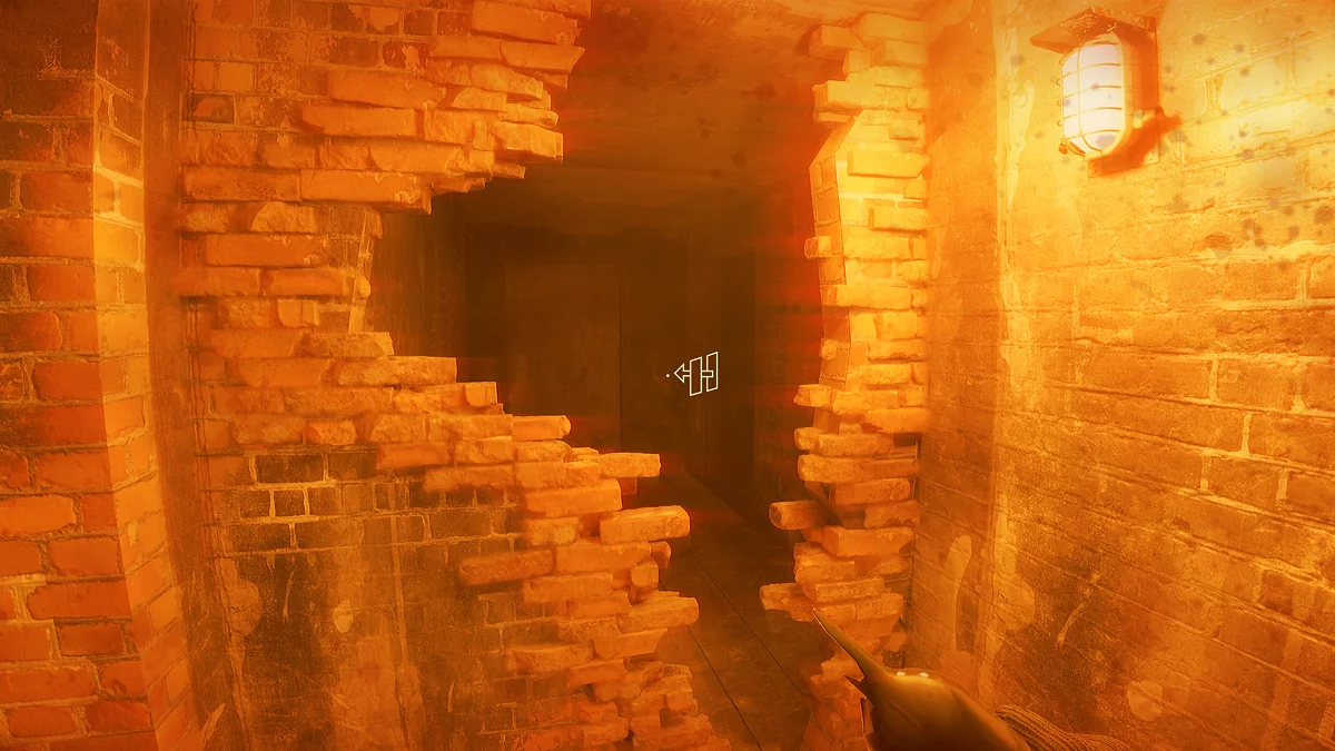 Passage in the wall