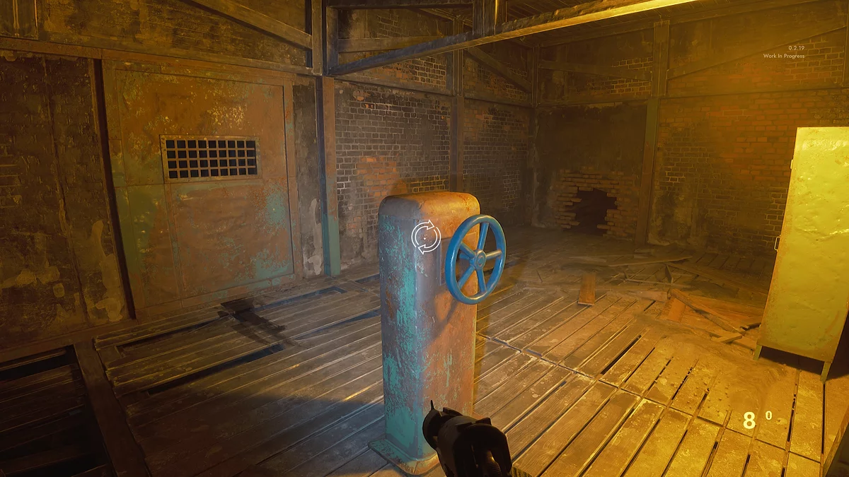 The room behind the valve has lots of resources
