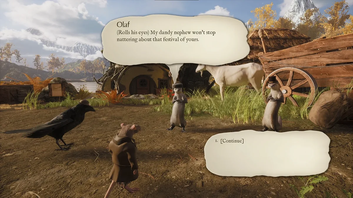 The local critters talk to each other with great expressiveness — arguing, joking, and complaining