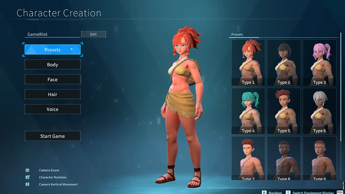 Character creator. The customization options are fairly limited, but appearance has never been considered the most important part of a survival game