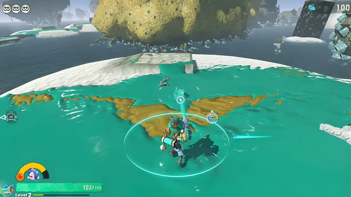 Using ink in Splatoon Raiders