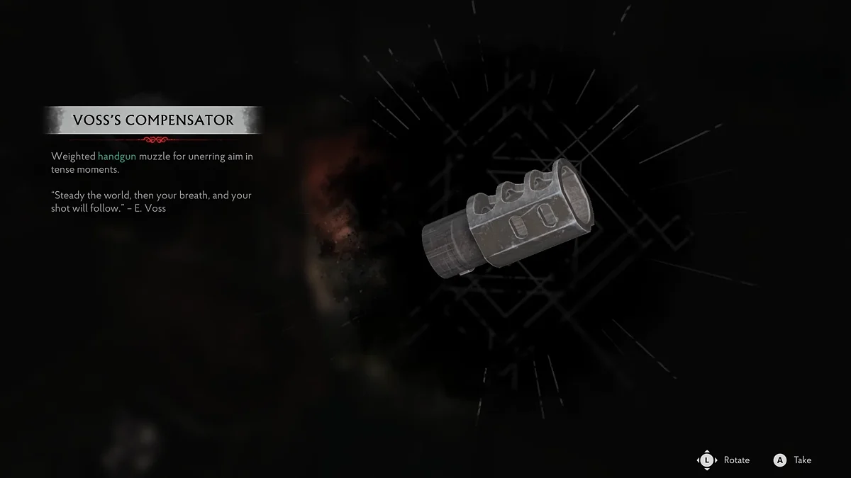 Voss's Compensator for the Pistol