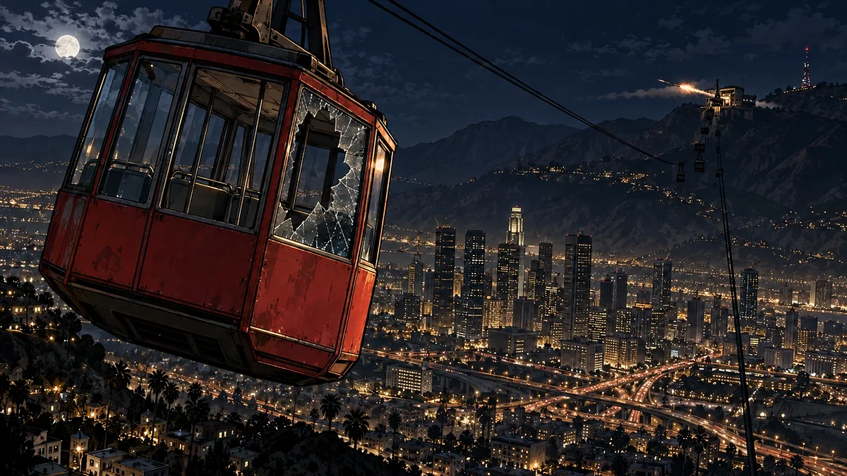 Illustration: one of the killings happened inside a cable car