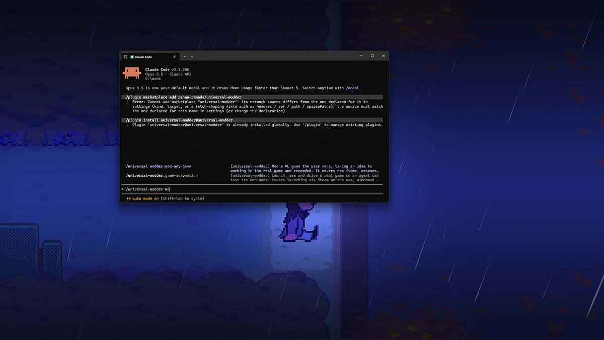 Plugin commands