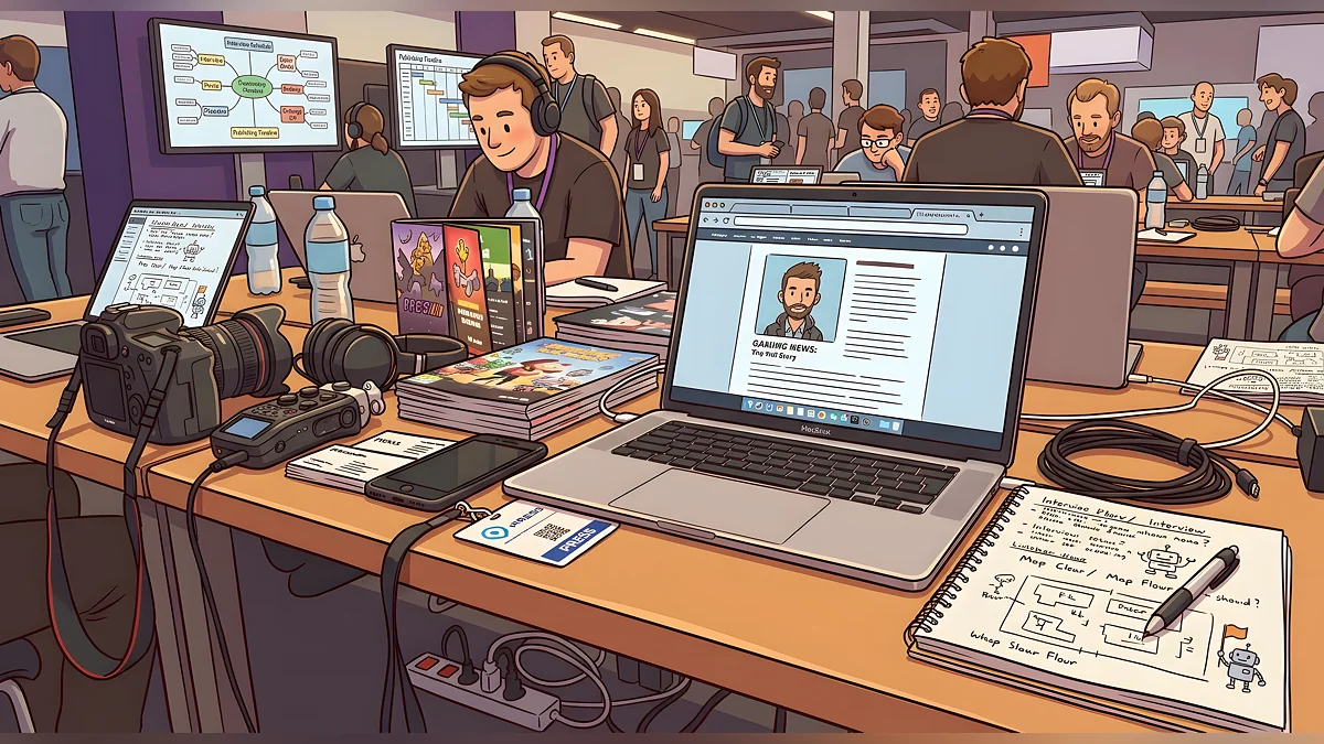 Press center: where reality turns into pixels