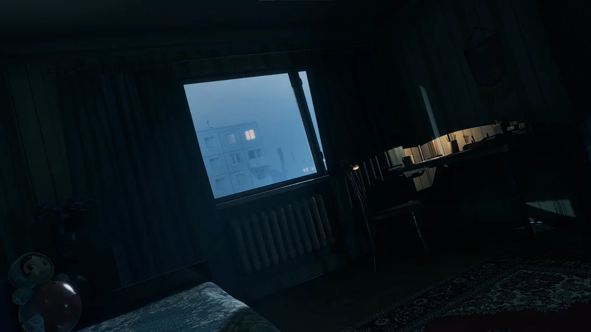 From the very first minutes, the game immerses you in Soviet aesthetics — through detailed interiors and the landscapes flashing past the windows