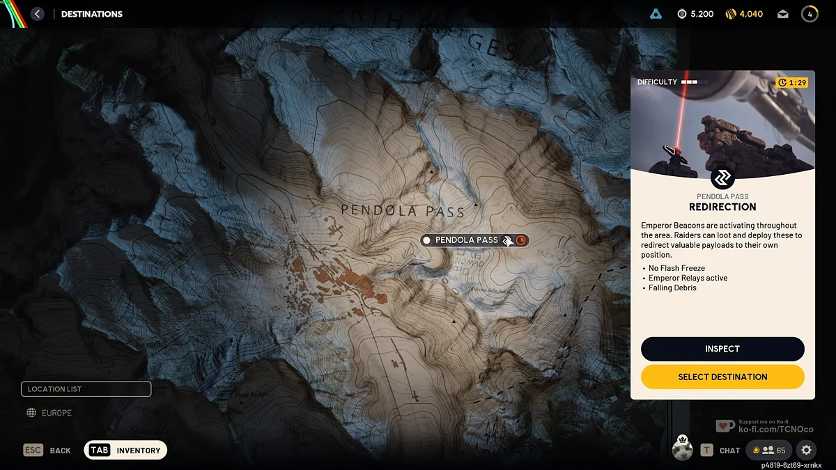 What Pendola Pass looks like