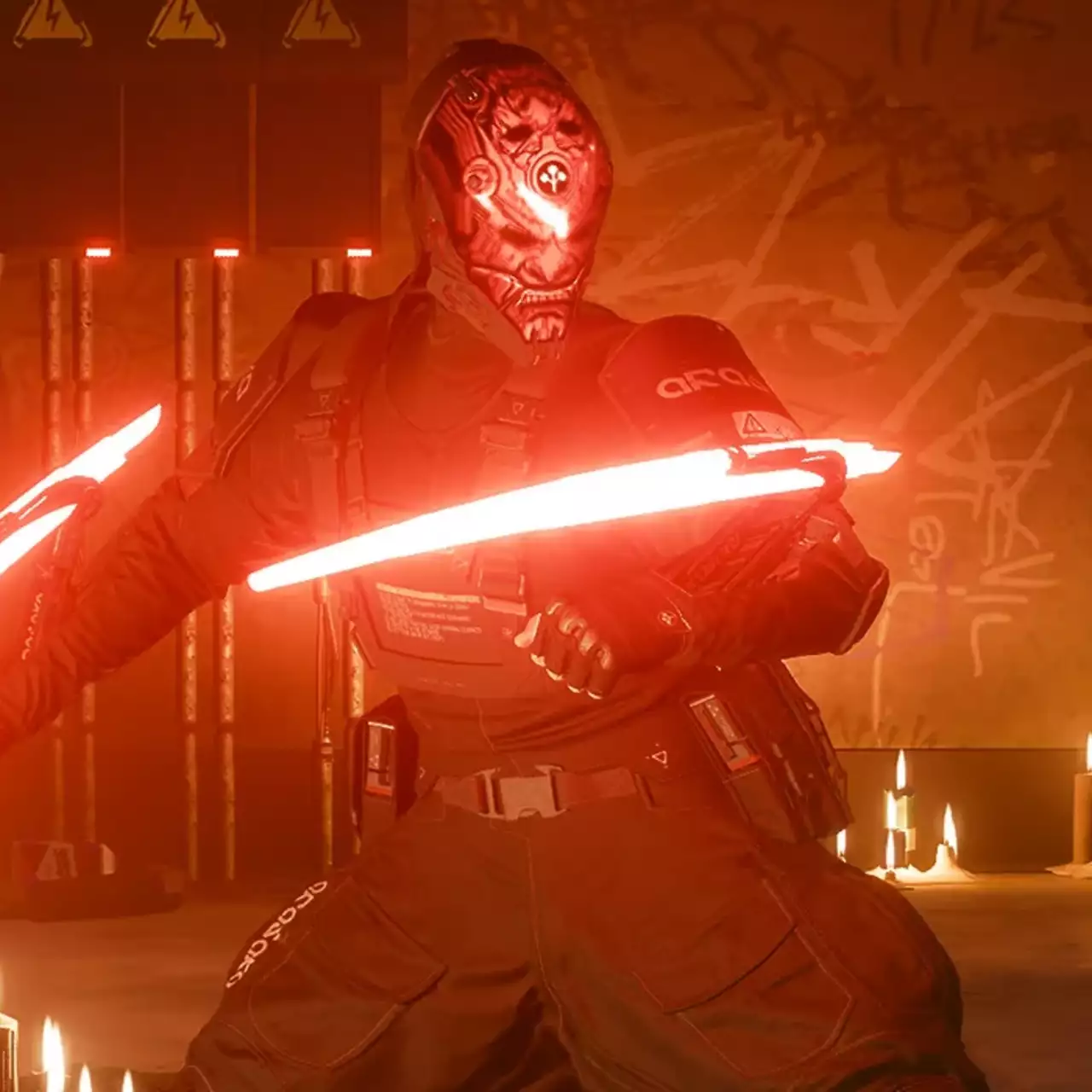 A Cyberpunk 2077 fan showcased a high-tech cosplay of Oda with functional Mantis Blades A Cyberpunk 2077 fan showcased a high-tech cosplay of Oda with functional Mantis Blades