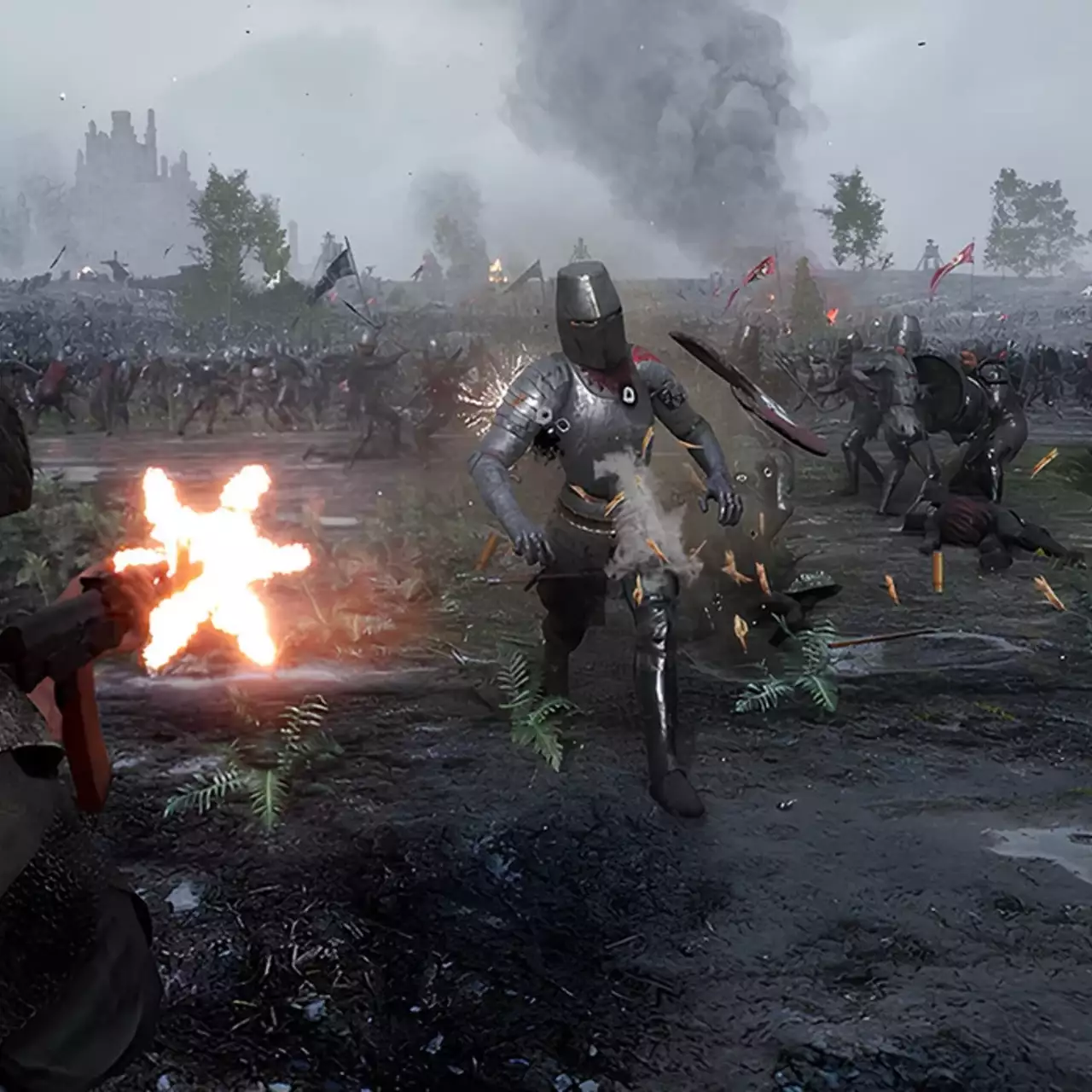 The new trailer for Kingmakers showcases massive battles with knights and a heavy tank