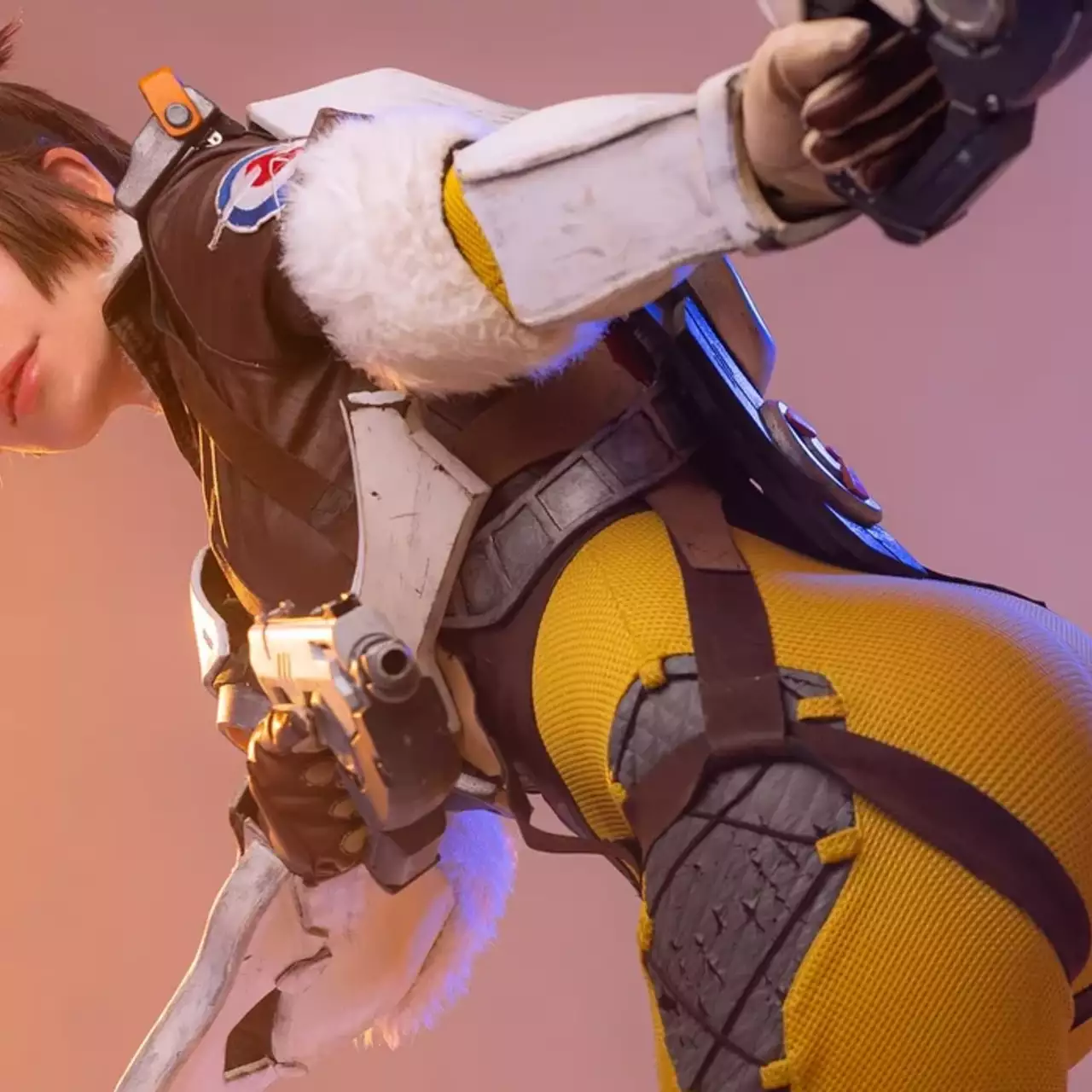Росіянка в образі Трейсер з Overwatch показала косплей для дорослих Росіянка в образі Трейсер з Overwatch показала косплей для дорослих