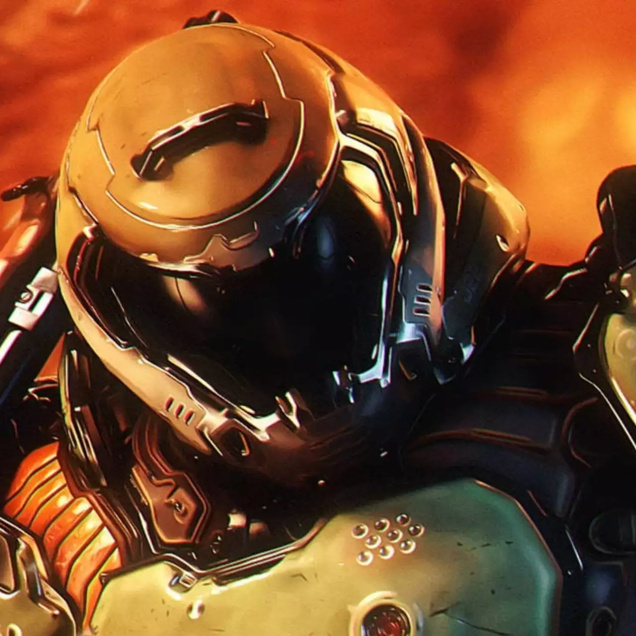 На честь 30-річчя культової Doom 2 Bethesda випустила нові шпалери для смартфонів. На них Думгай показаний без свого шолома На честь 30-річчя культової Doom 2 Bethesda випустила нові шпалери для смартфонів. На них Думгай показаний без свого шолома
