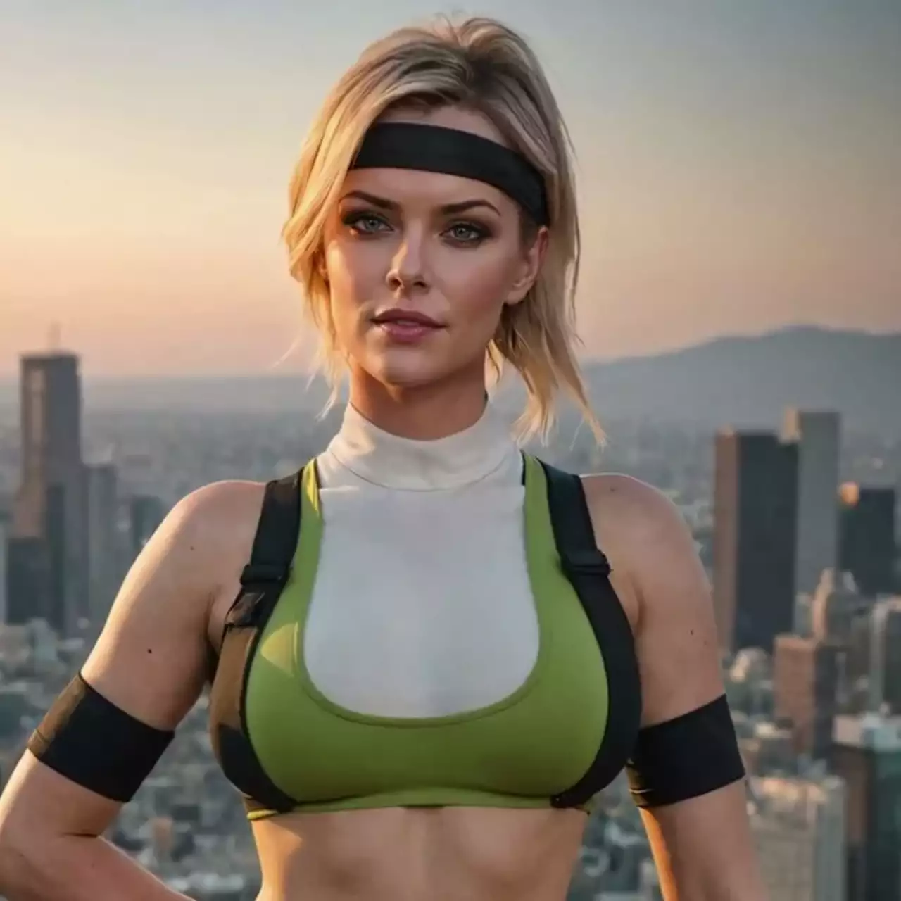 Косплеєрша розділу Соню Блейд з Mortal Kombat Косплеєрша розділу Соню Блейд з Mortal Kombat