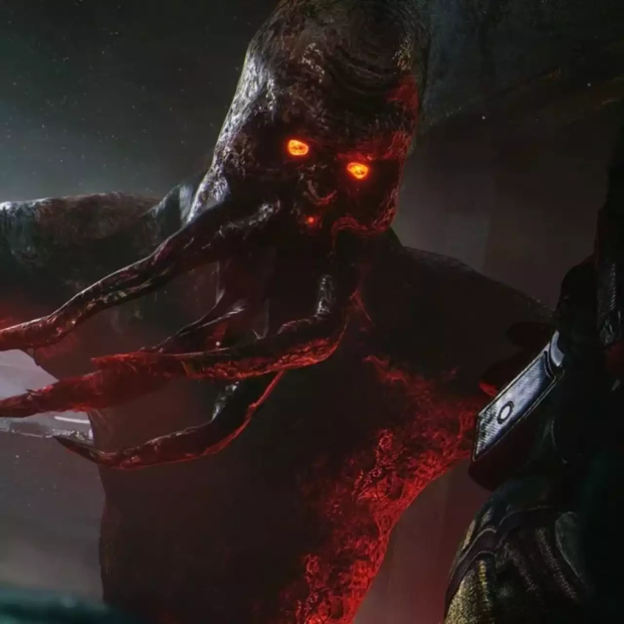 Кровосос з S.T.A.L.K.E.R., Адам Смешер з Cyberpunk 2077 та інші жахи: ігрові студії показали тематичні постери до Хелловіну Кровосос з S.T.A.L.K.E.R., Адам Смешер з Cyberpunk 2077 та інші жахи: ігрові студії показали тематичні постери до Хелловіну